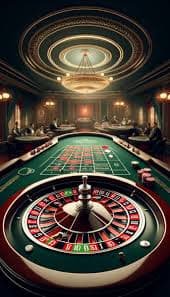 Pemandangan meja permainan Live Casino di loncengtoto